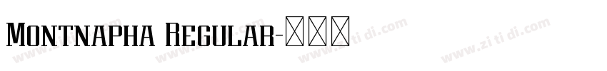Montnapha Regular字体转换